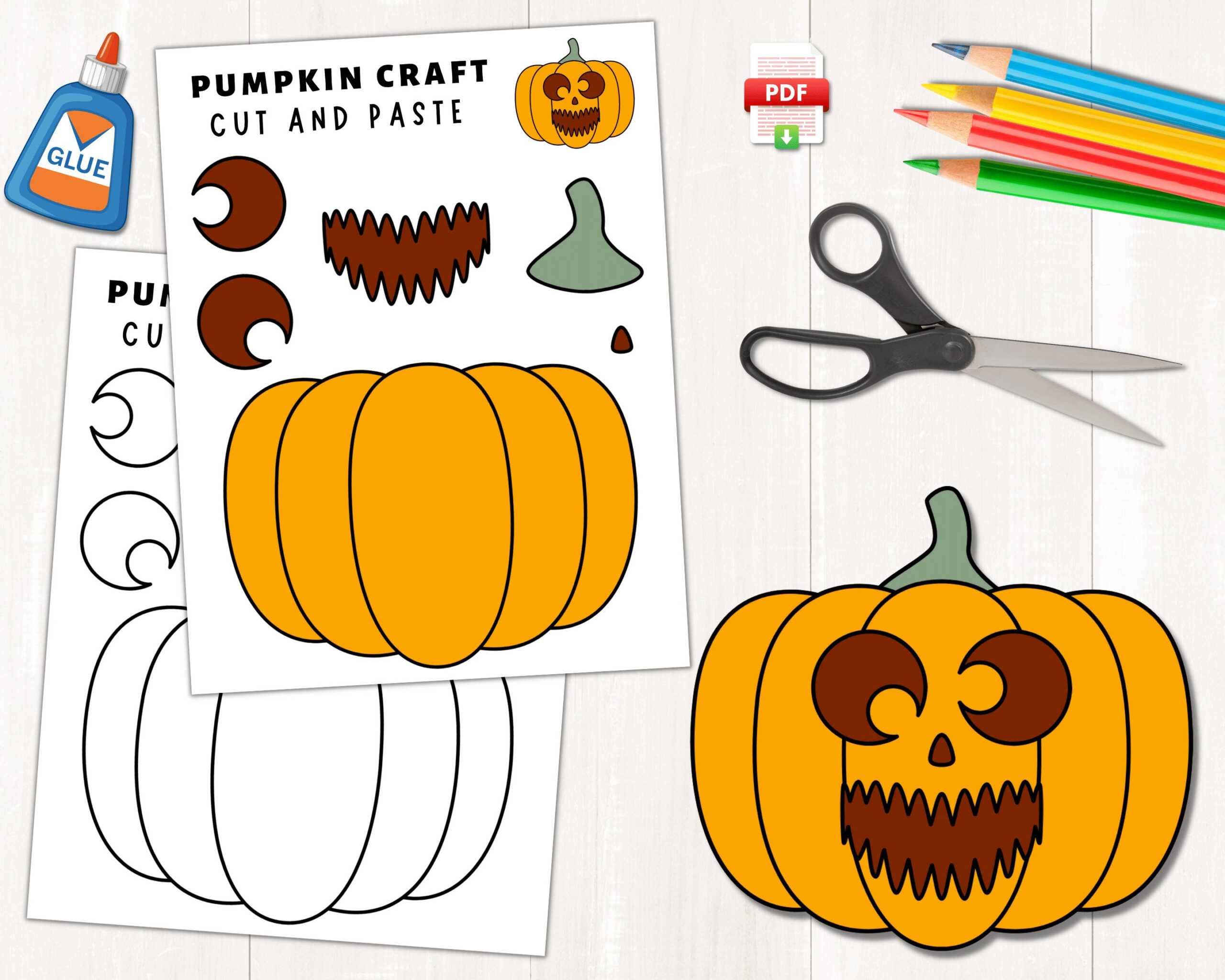 Printable Pumpkin Craft For Kids | Halloween Activities | Color pertaining to Printable Halloween Arts And Crafts