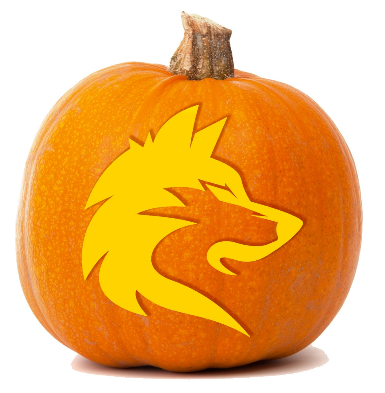 Printable Pumpkin Stencil For Carving | Wolf Head Silhouette regarding Easy Printable Wolf Pumpkin Stencil