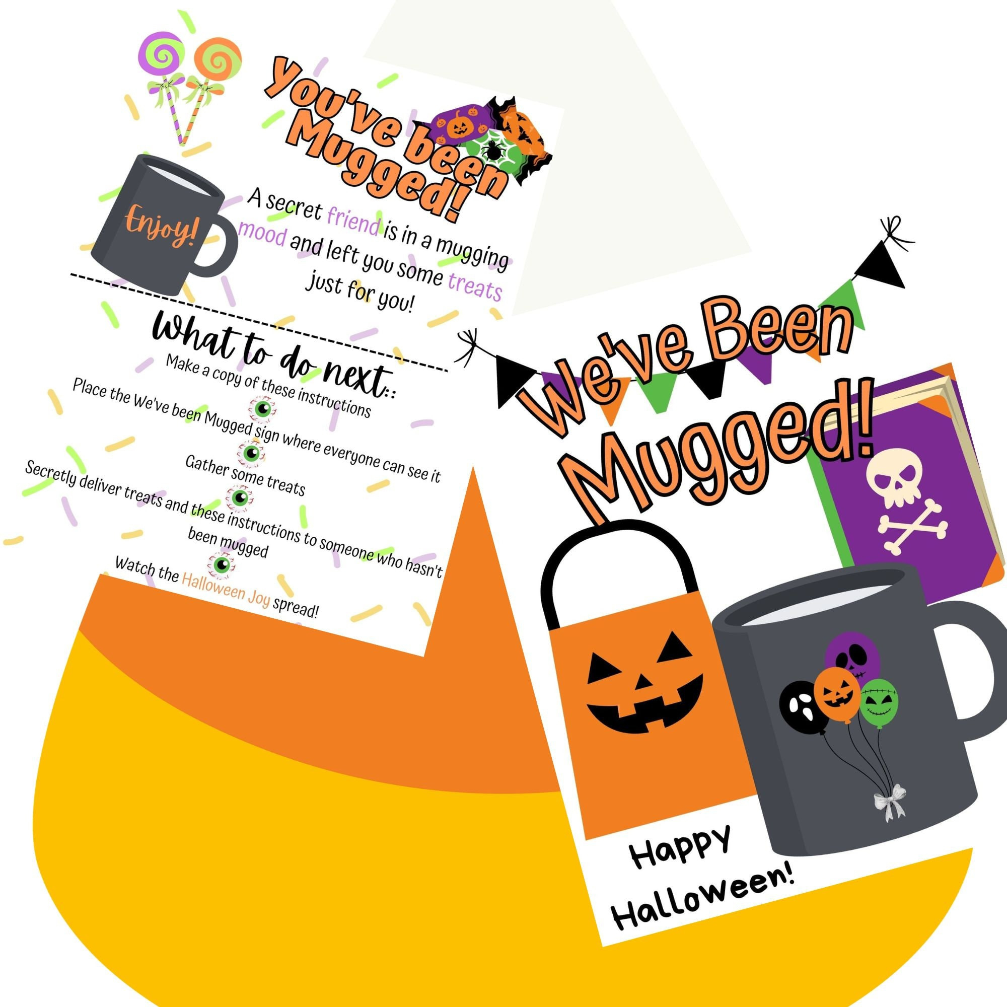 Printable You&amp;#039;Ve Been Mugged Halloween Style - Etsy for You&amp;amp;#039;ve Been Mugged Free Printable Halloween