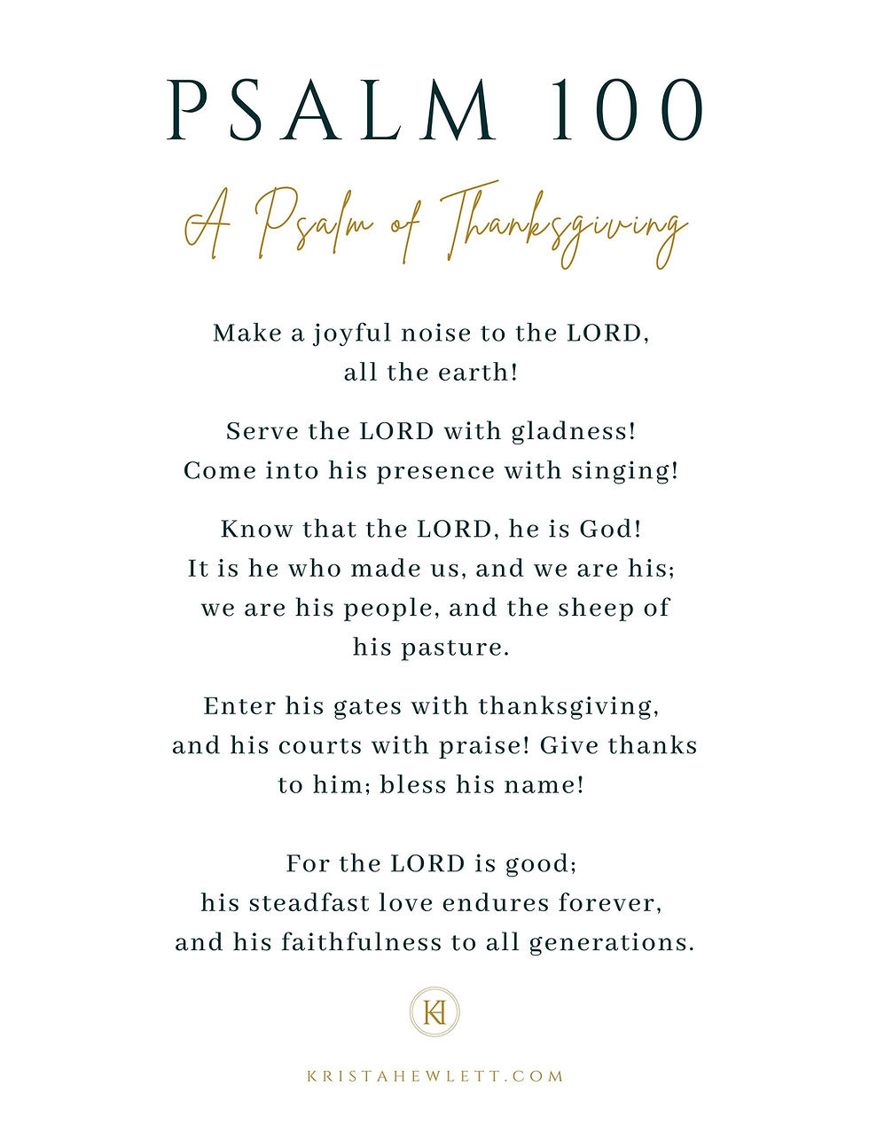 Psalm 100:1 Free Printable Worksheets November 1-7 Memory Verse (3 with regard to Psalm 100 Free Printable