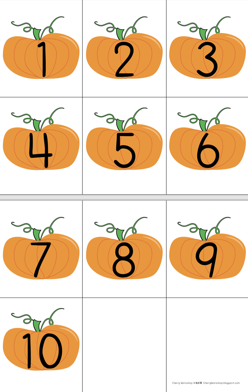 Printable Pumpkins With Numbers FREE Printable HQ Printable Pumpkins With Numbers FREE Printable HQ