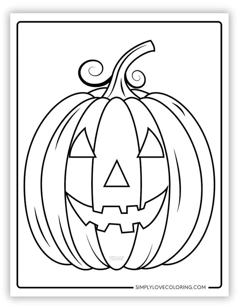 Pumpkin Coloring Pages (Free Pdf Printables) - Simply Love Coloring throughout Color A Pumpkin Printable Page