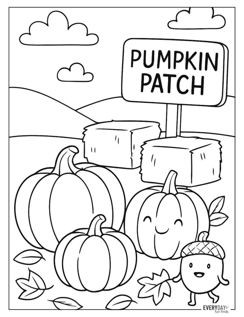 Pumpkin Coloring Pages - Free Printables in Free Printable Pumpkin Patch Coloring Pages