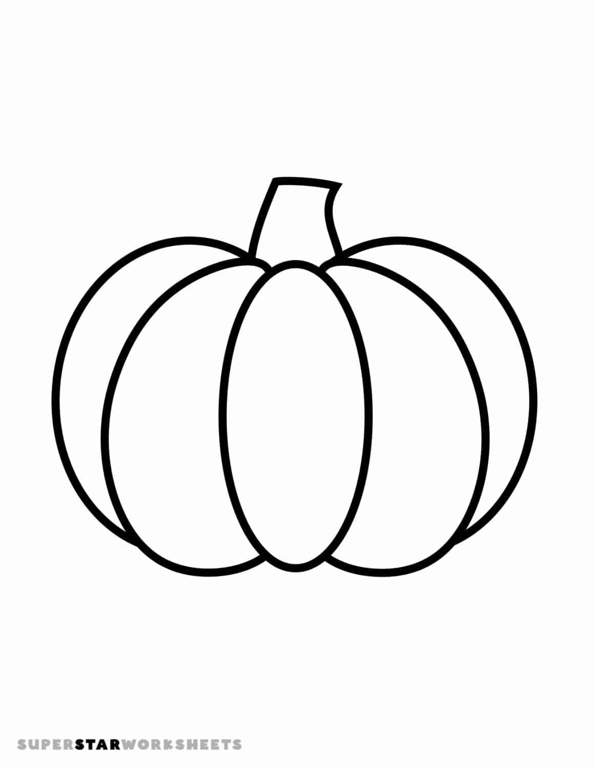 Pumpkin Coloring Pages (Free Printables) - Superstar Worksheets with Pumpkin To Color Printables