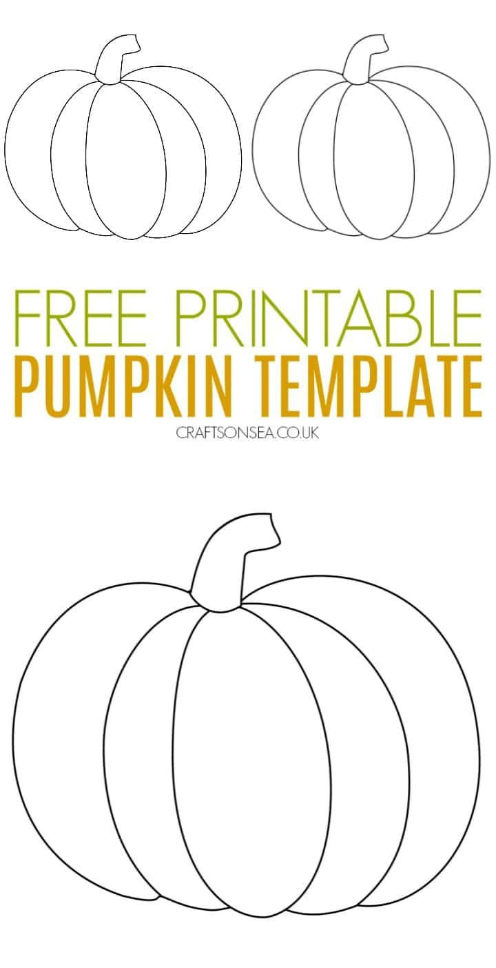 Pumpkin Craft Template (Free Printable Pdf) - Crafts On Sea for Printable Pumpkin Template Pdf