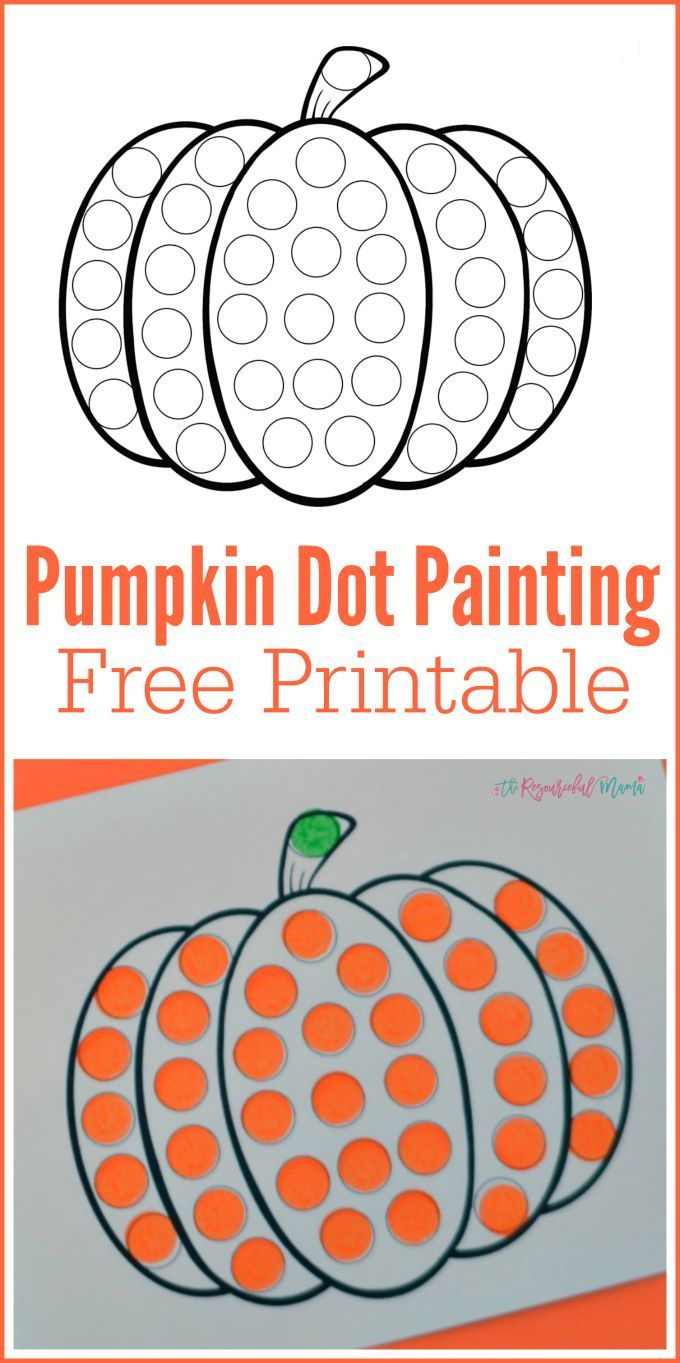 Pumpkin Do A Dot Worksheet inside Pumpkin Activities For Preschool Printable