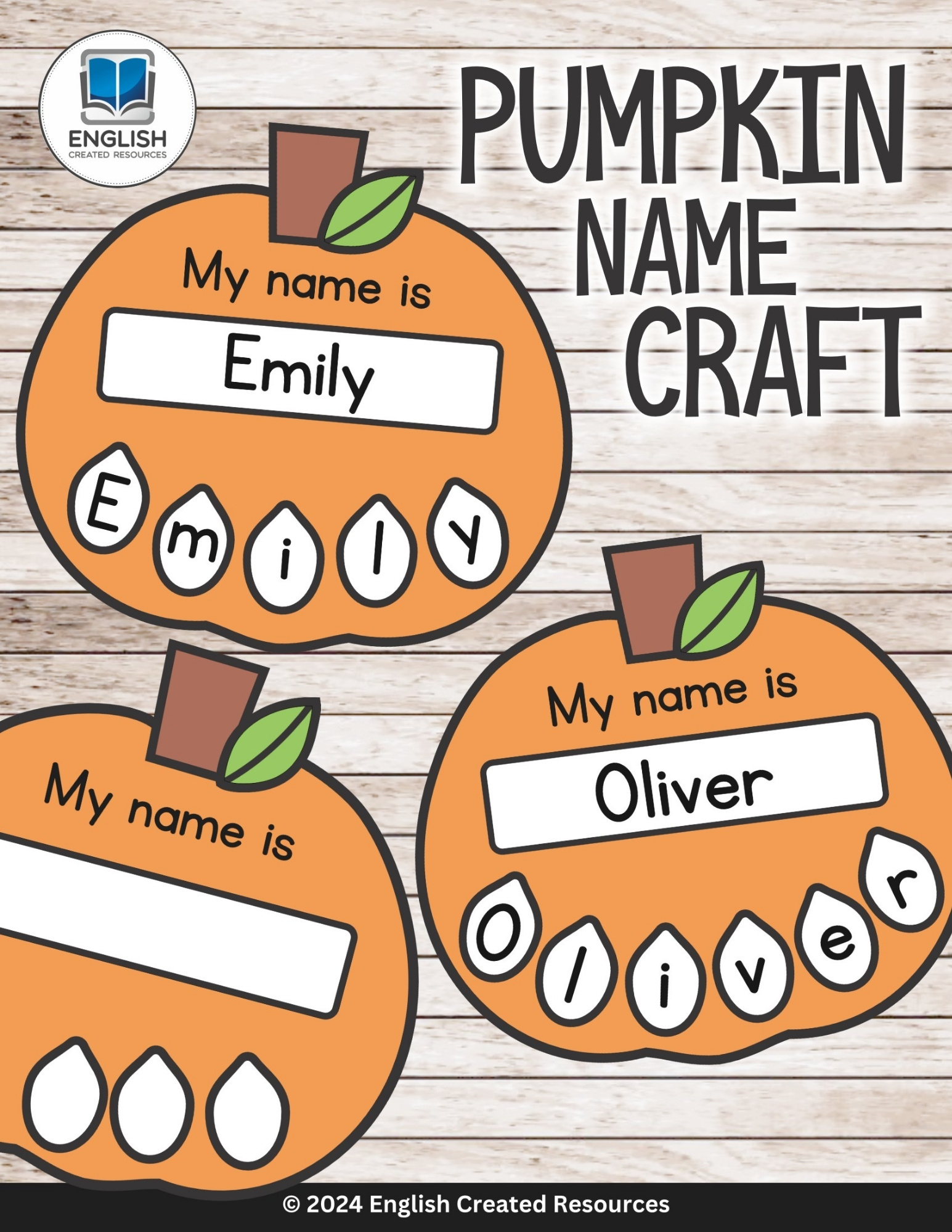 Pumpkin Name Craft - English Created Resources throughout Pumpkin Name Craft Printable