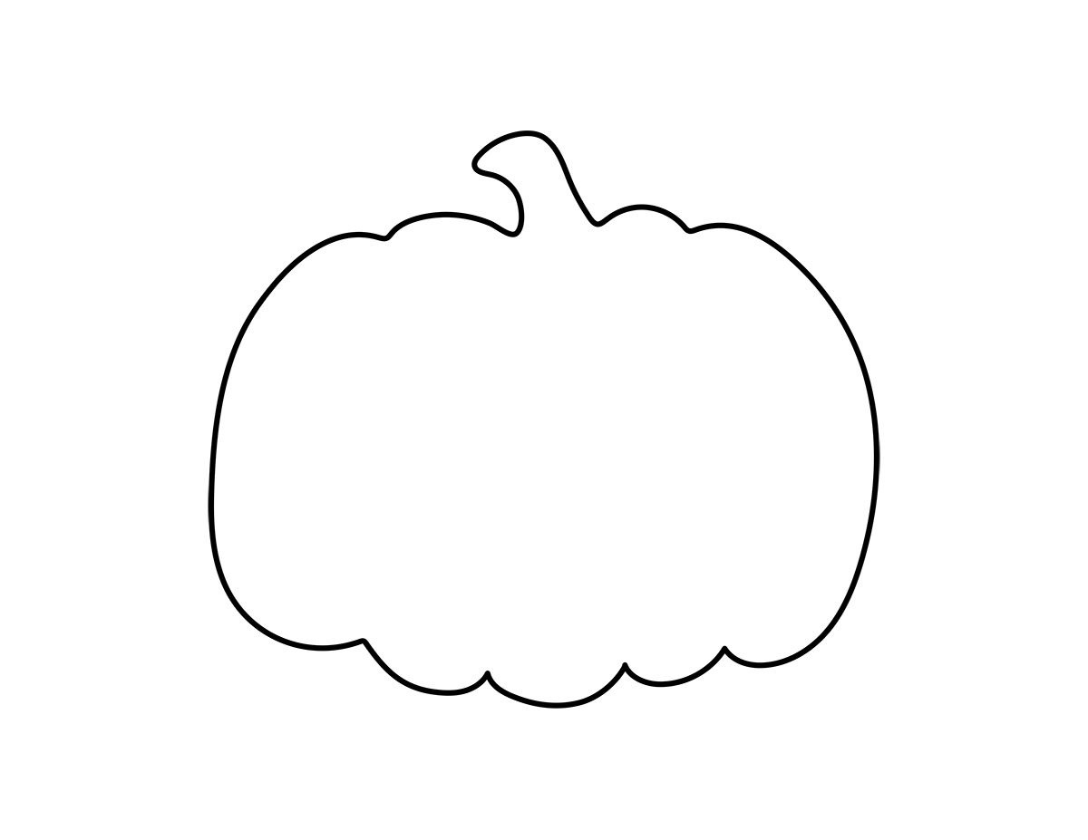 Pumpkin Outline (Free Templates) - The Best Ideas For Kids intended for Free Printable Pumpkin Clipart
