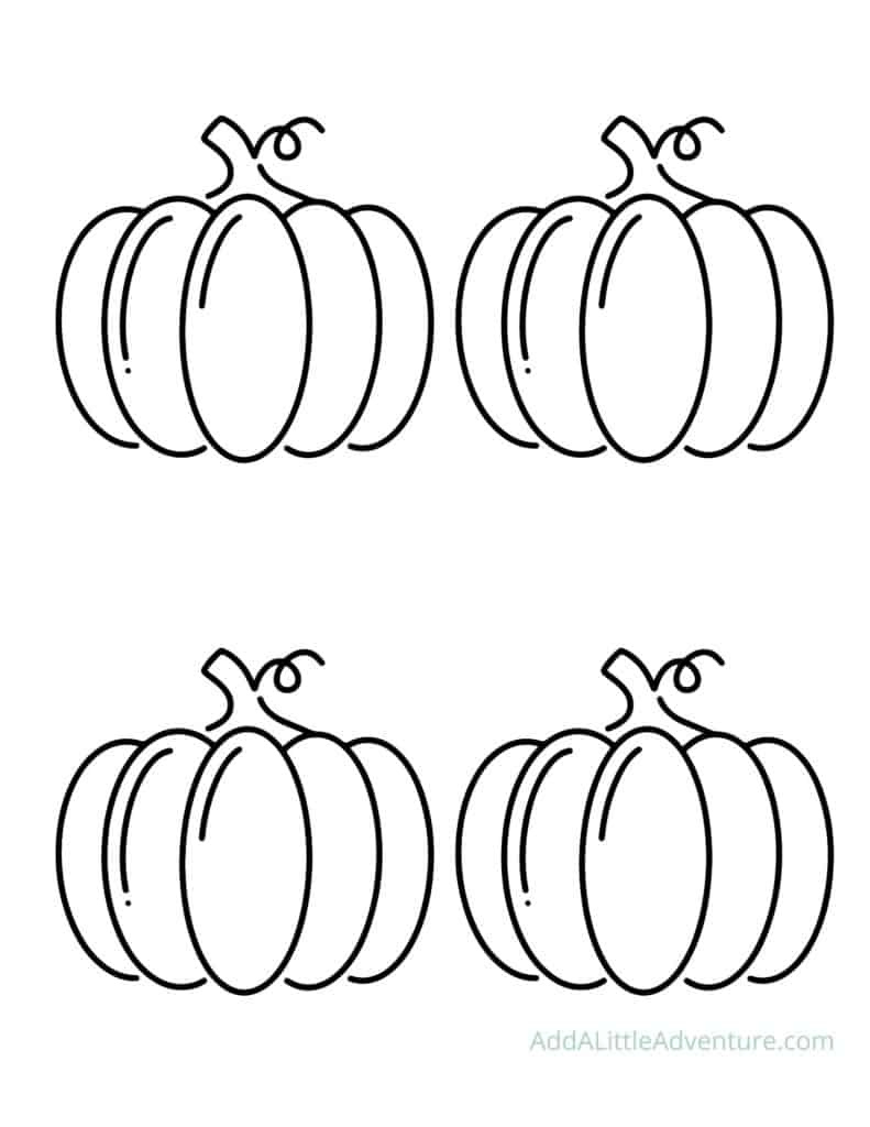 Pumpkin Outlines - Free Printables - Add A Little Adventure inside Pumpkin Cut Outs Printable