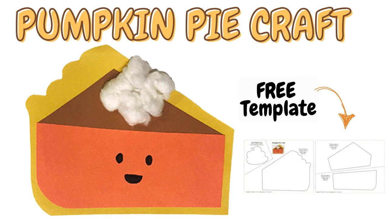 Pumpkin Pie Craft (Free Template) regarding Printable Pumpkin Pie Template