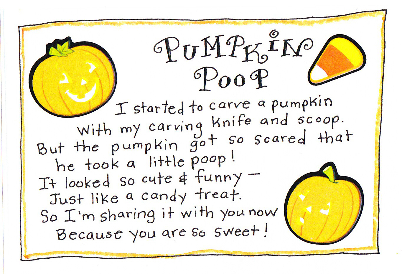 Pumpkin Poop - Free Printable - Happy Home Fairy regarding Pumpkin Poop Free Printable