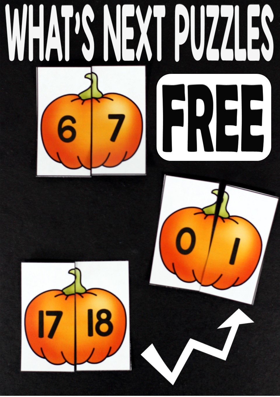 Pumpkins Number Free Printable - Simply Kinder intended for Printable Pumpkins With Numbers