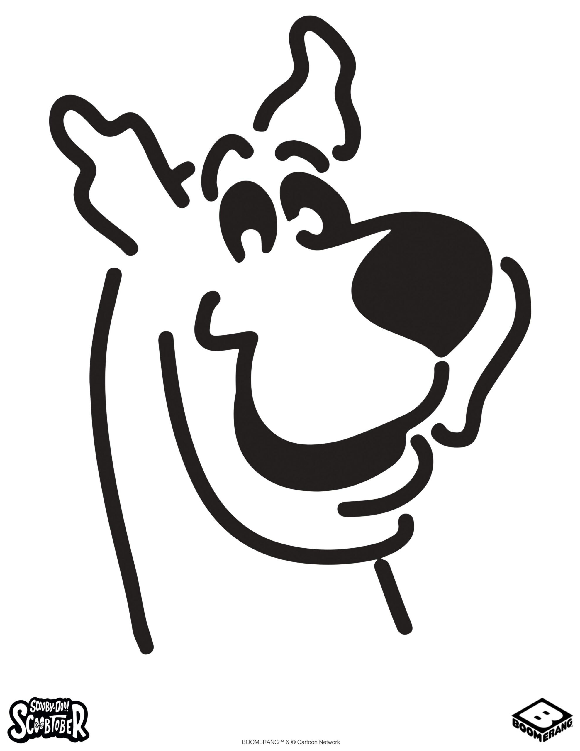 Scooby Doo (Pumpkin Stencil - Pumpkin Pattern - Pumpkin Template pertaining to Scooby Doo Pumpkin Stencil Printable