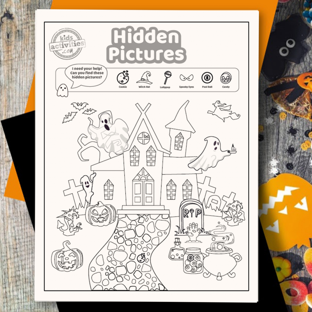 Spooktacular Halloween Hidden Pictures Printable (Too Adorable!) throughout Free Printable Halloween Hidden Pictures