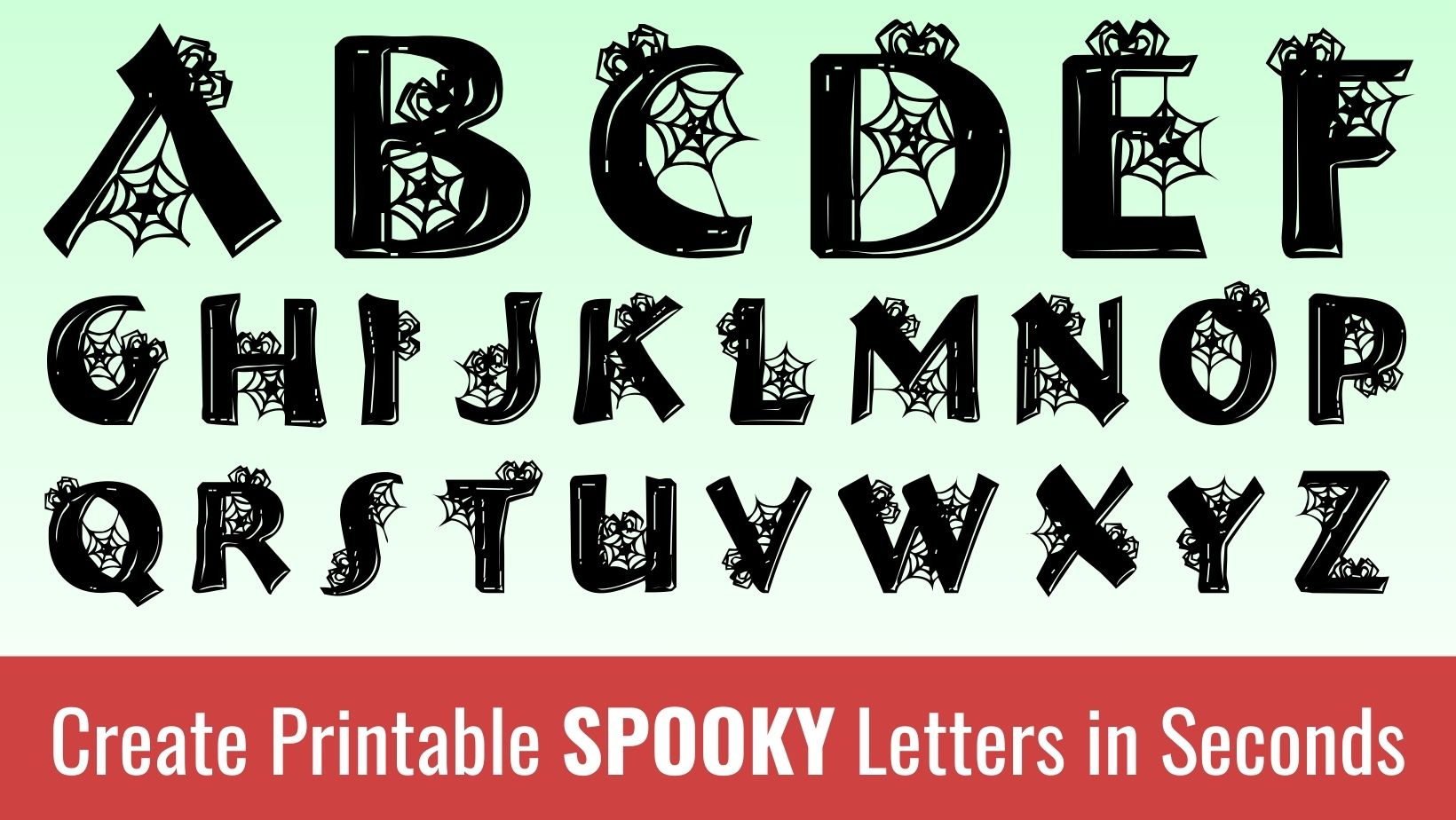 Spooky Halloween Letters: Free Alphabet Font &amp;amp;Amp; Printable throughout Printable Halloween Spooky Alphabet Letters