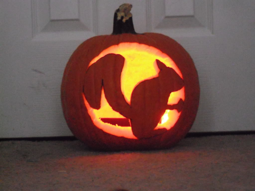 Squirrel O&amp;#039;Lanterns! | Evil Squirrel&amp;#039;S Nest for Printable Squirrel Pumpkin Stencil