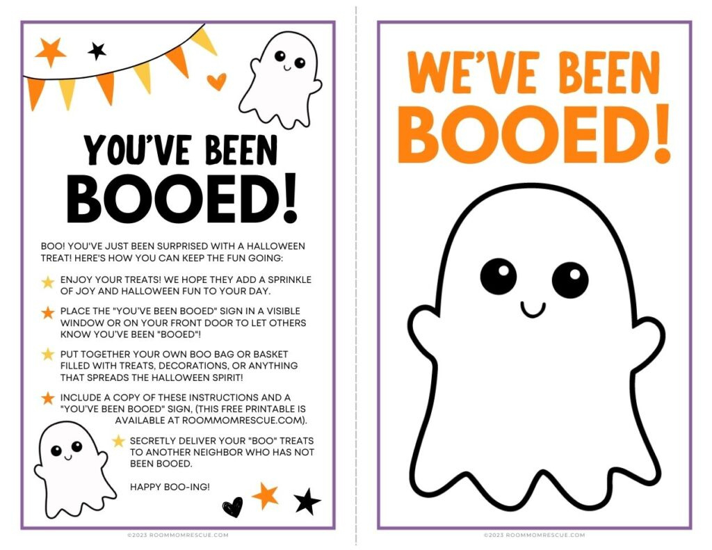 Surprise! You&amp;#039;Ve Been Booed | Room Mom Rescue pertaining to Halloween You&amp;#039;Ve Been Booed Printable