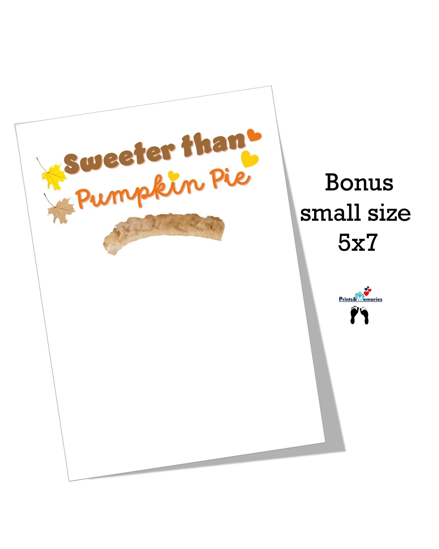 Süßer Als Pumpkin Pie Fußabdruck Und Handabdruck Kunst, Herbst within Sweeter Than Pumpkin Pie Printable