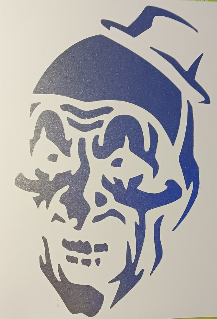 Terrifier Art The Clown Vinyl Horror Decal regarding Art The Clown Pumpkin Stencil Free Printable