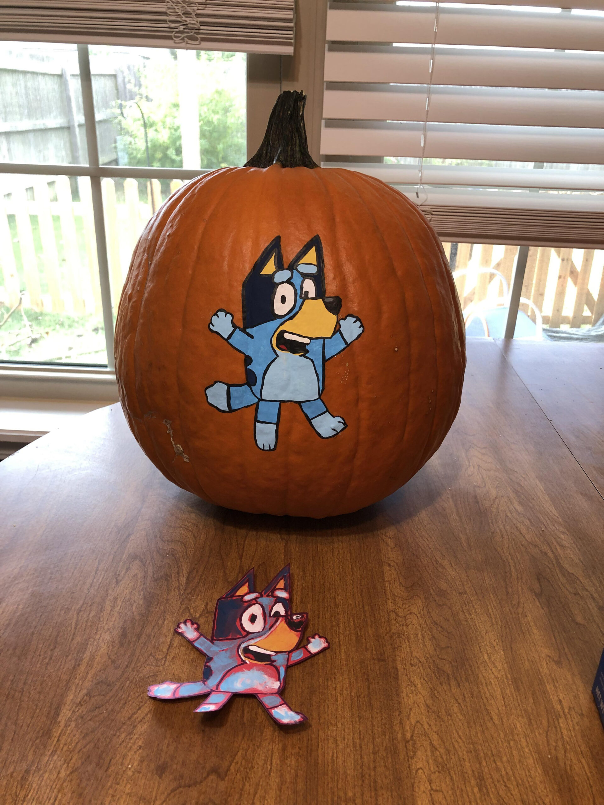 This Years Pumpkin And Template/Stencil To Make Said Pumpkin : R/Bluey intended for Printable Bluey Pumpkin Stencil
