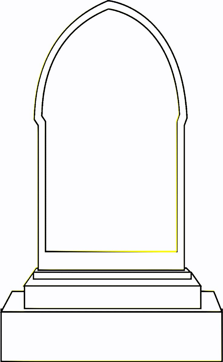Tombstone Template For Halloween Decorations inside Printable Halloween Tombstone Templates
