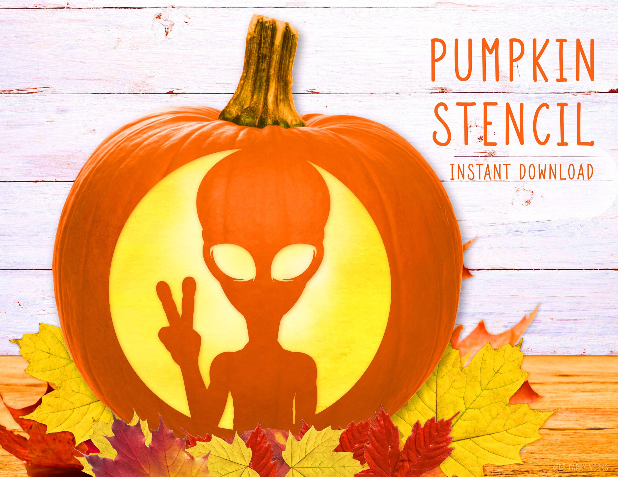 Ufo Pumpkin Stencil - Etsy throughout Printable Alien Pumpkin Stencil