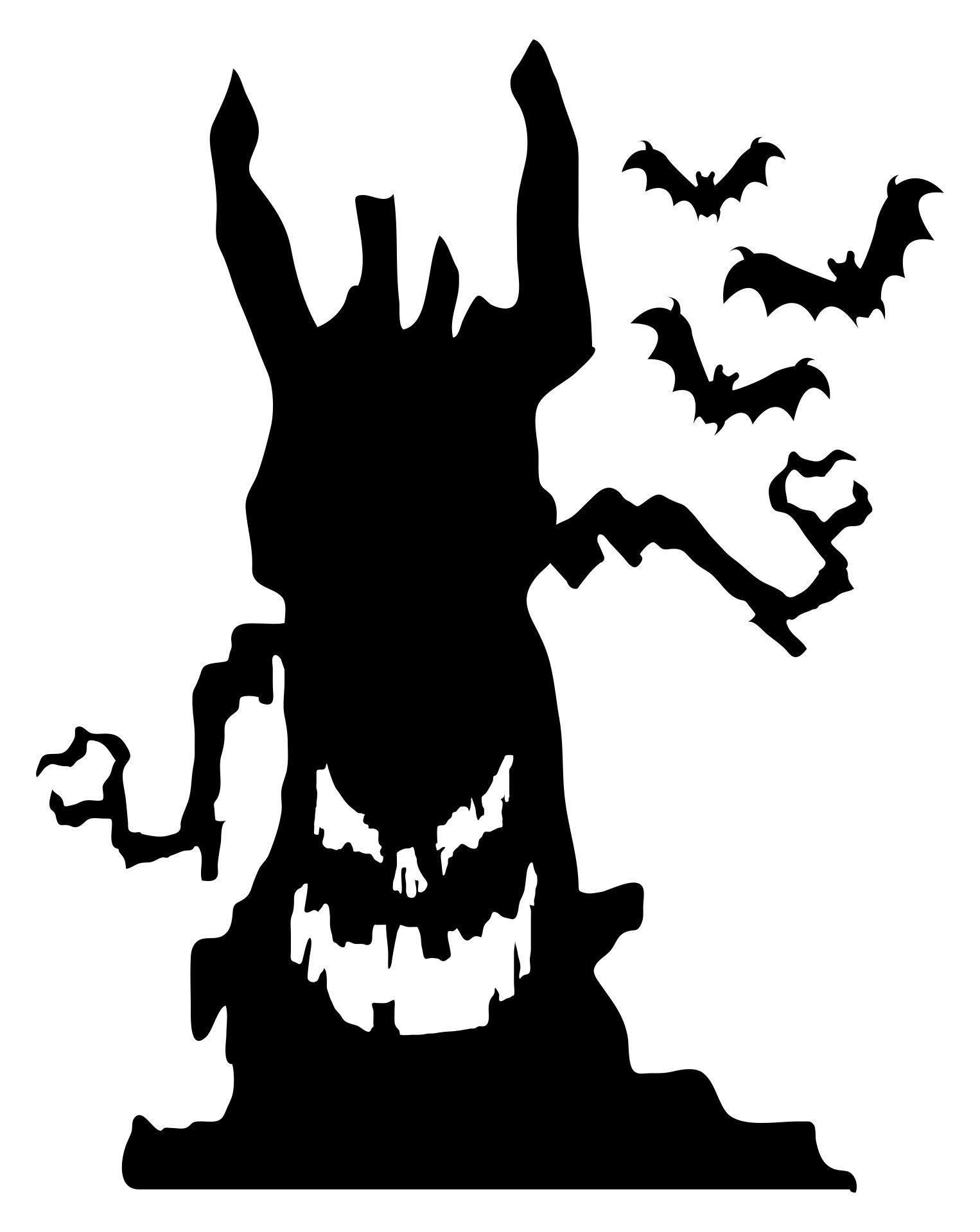 Vintage Halloween Silhouettes - 15 Free Pdf Printables | Printablee in Printable Halloween Silhouettes