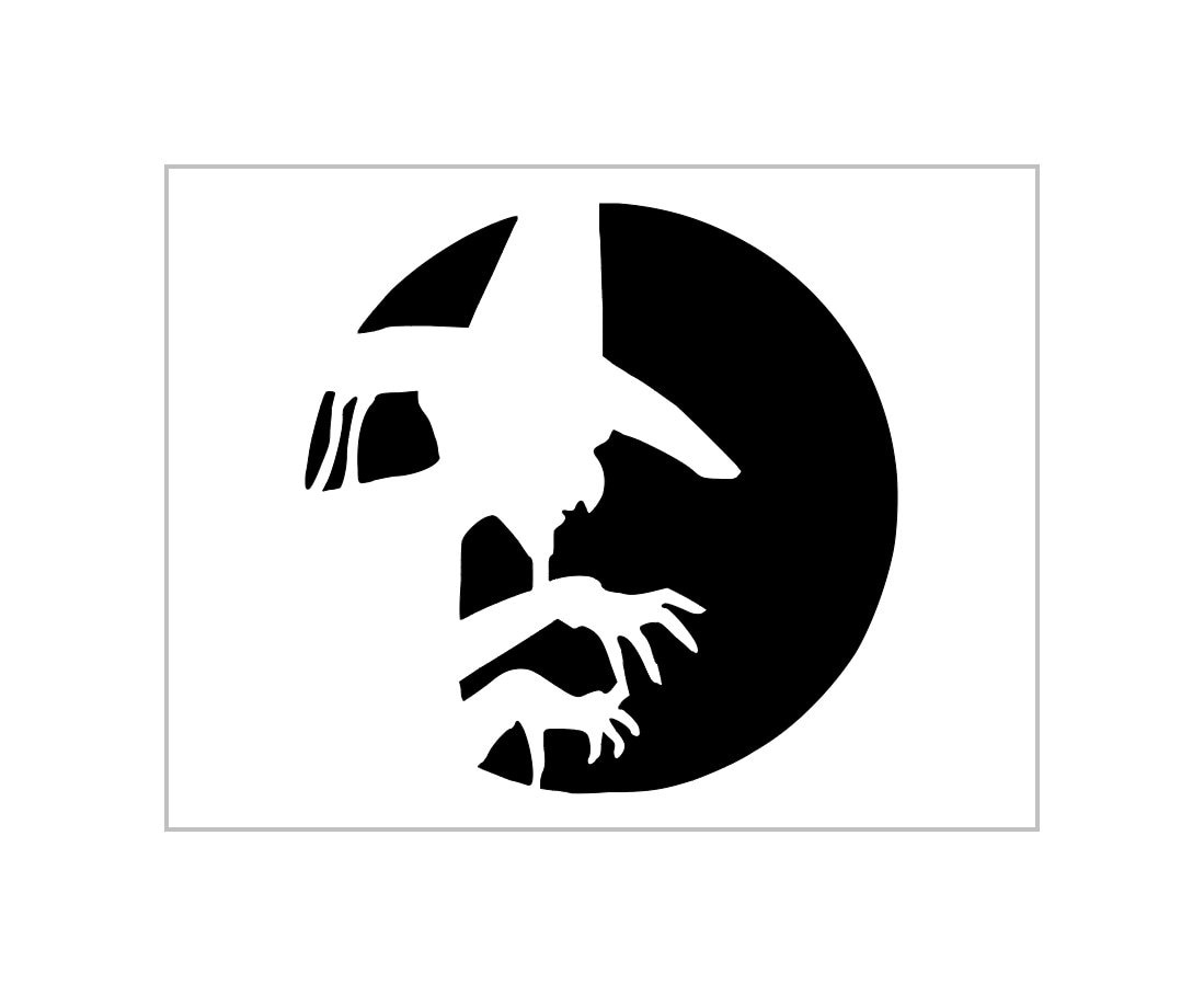Wicked Witch Moon Stencil Halloween Pumpkin Carving Reusable Sheet with regard to Printable Witch Pumpkin Stencil