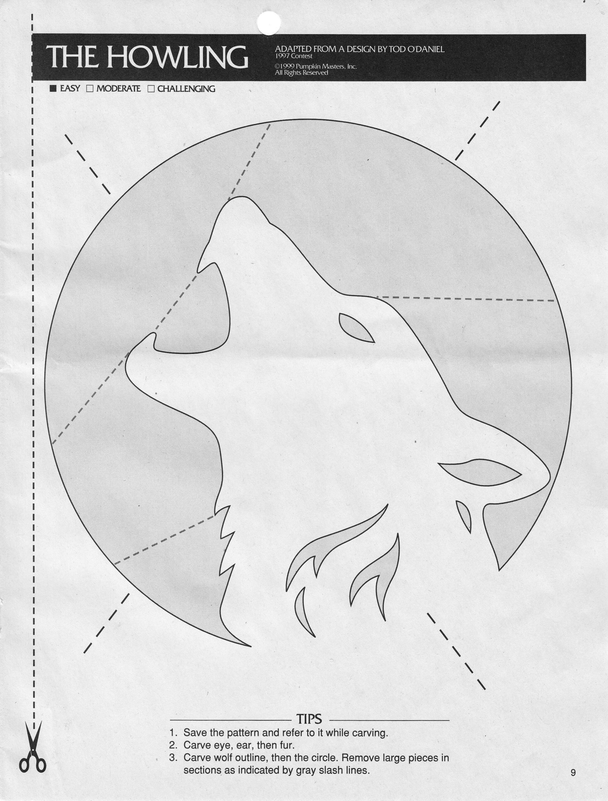 Wolf (Pumpkin Stencil - Pumpkin Pattern - Pumpkin Template - Jack intended for Easy Printable Wolf Pumpkin Stencil