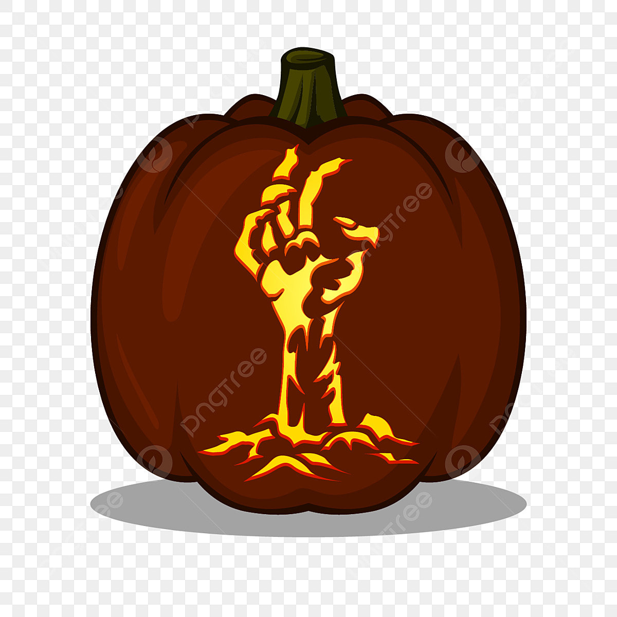 Zombie Hand Design For Pumpkin Carving Ideas Include File Ready To regarding Zombie Pumpkin Templates Printable