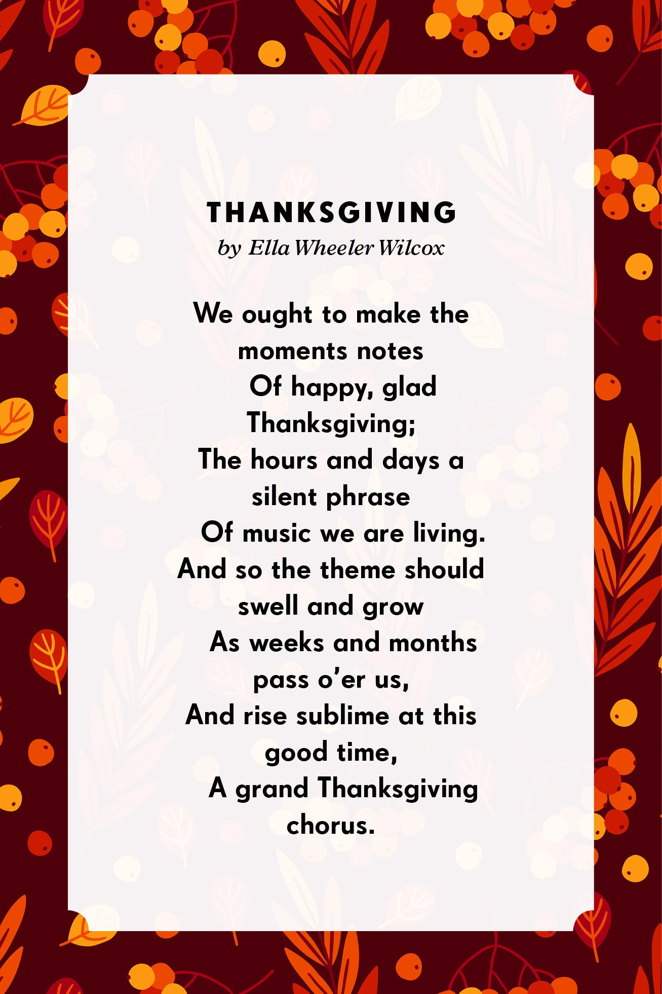 11 Thanksgiving Poems For Family in Short Thanksgiving Poems
