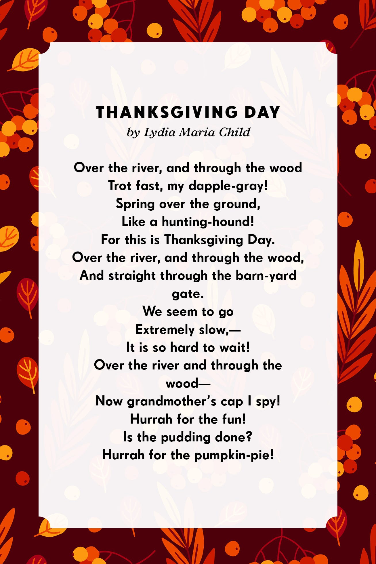 11 Thanksgiving Poems For Family regarding Happy Thanksgiving Day Poem