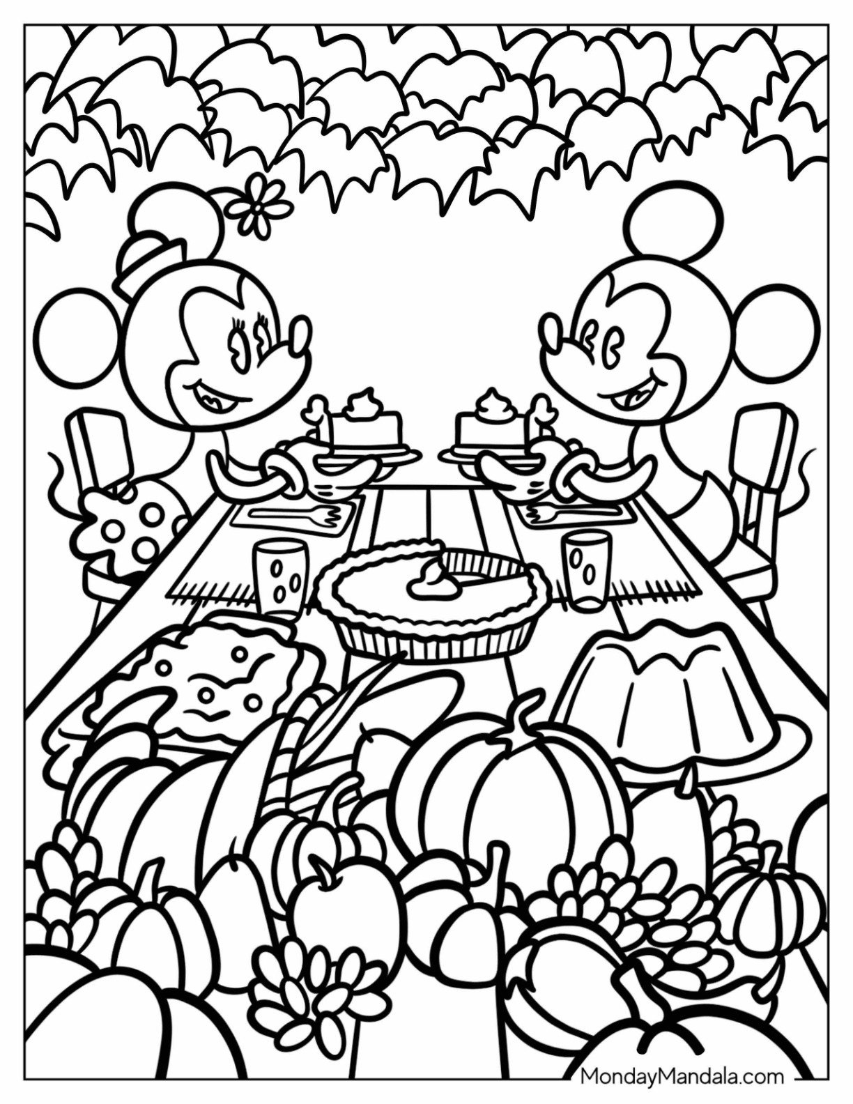 28 Disney Thanksgiving Coloring Pages (Free Printables) inside Disney Thanksgiving Printable Coloring Pages