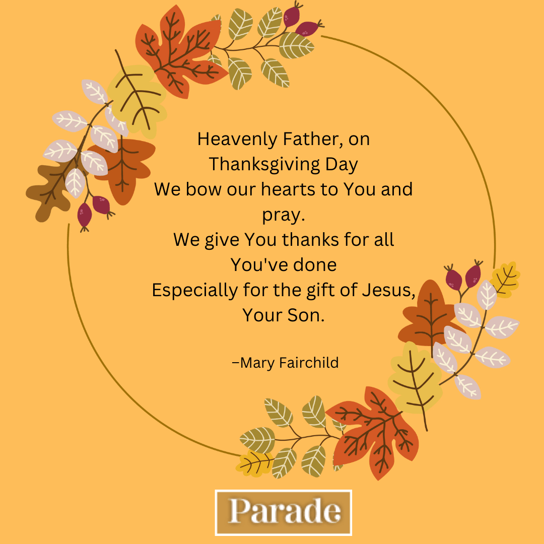 30 Thanksgiving Poems To Read At The Table - Parade inside Thanksgiving Poem Christian