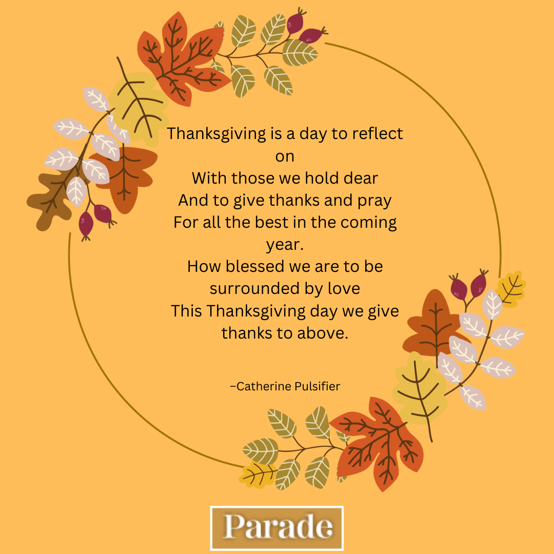 30 Thanksgiving Poems To Read At The Table - Parade intended for Thanksgiving Gratitude Poem