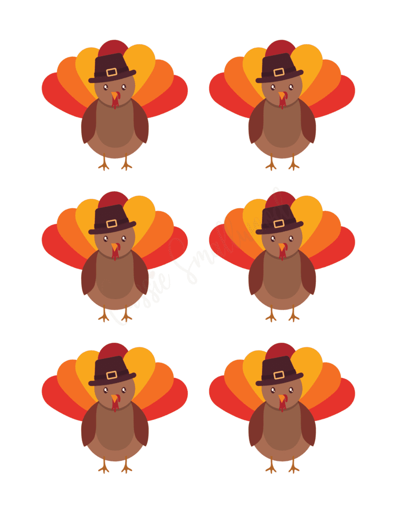 31 Cutest Turkey Templates - Cassie Smallwood regarding Small Printable Turkey Template