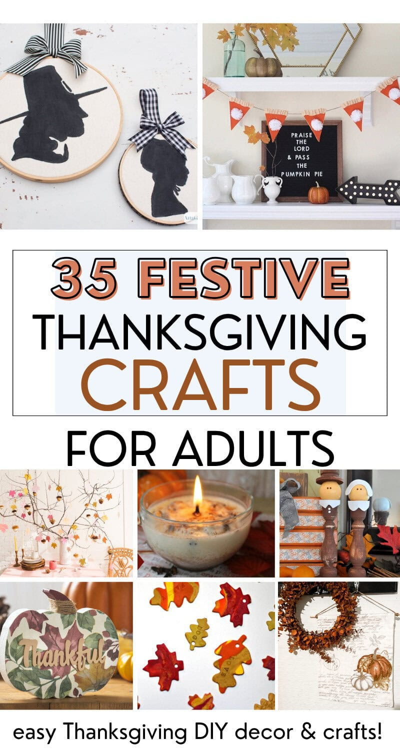 35+ Festive Thanksgiving Crafts For Adults inside Thanksgiving Crafts For Adults Printable