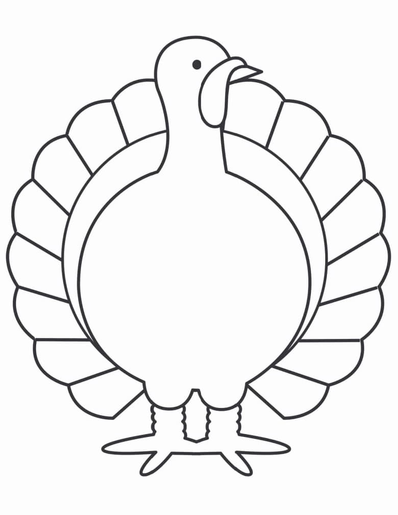 4 Free Turkey Template Printables with regard to Free Printable Blank Turkey Template