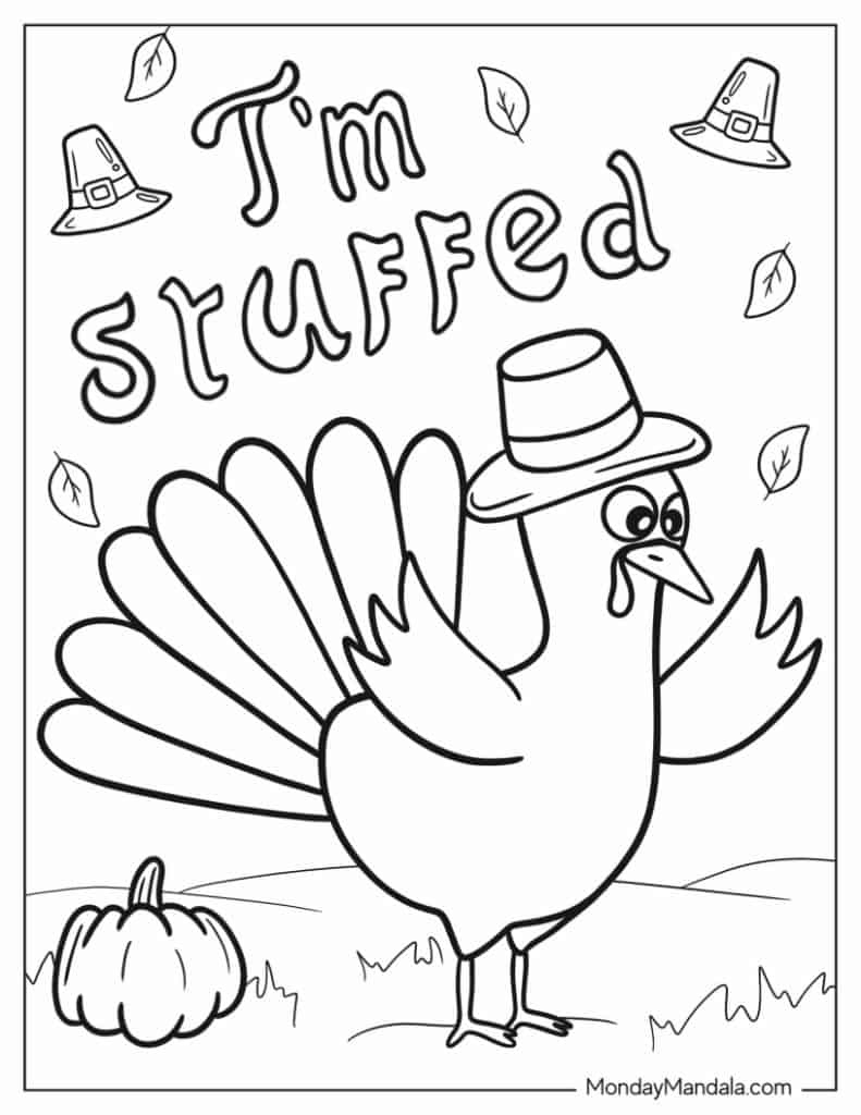 67 Thanksgiving Coloring Pages (Free Pdf Printables) regarding Printable Easy Thanksgiving Coloring Pages