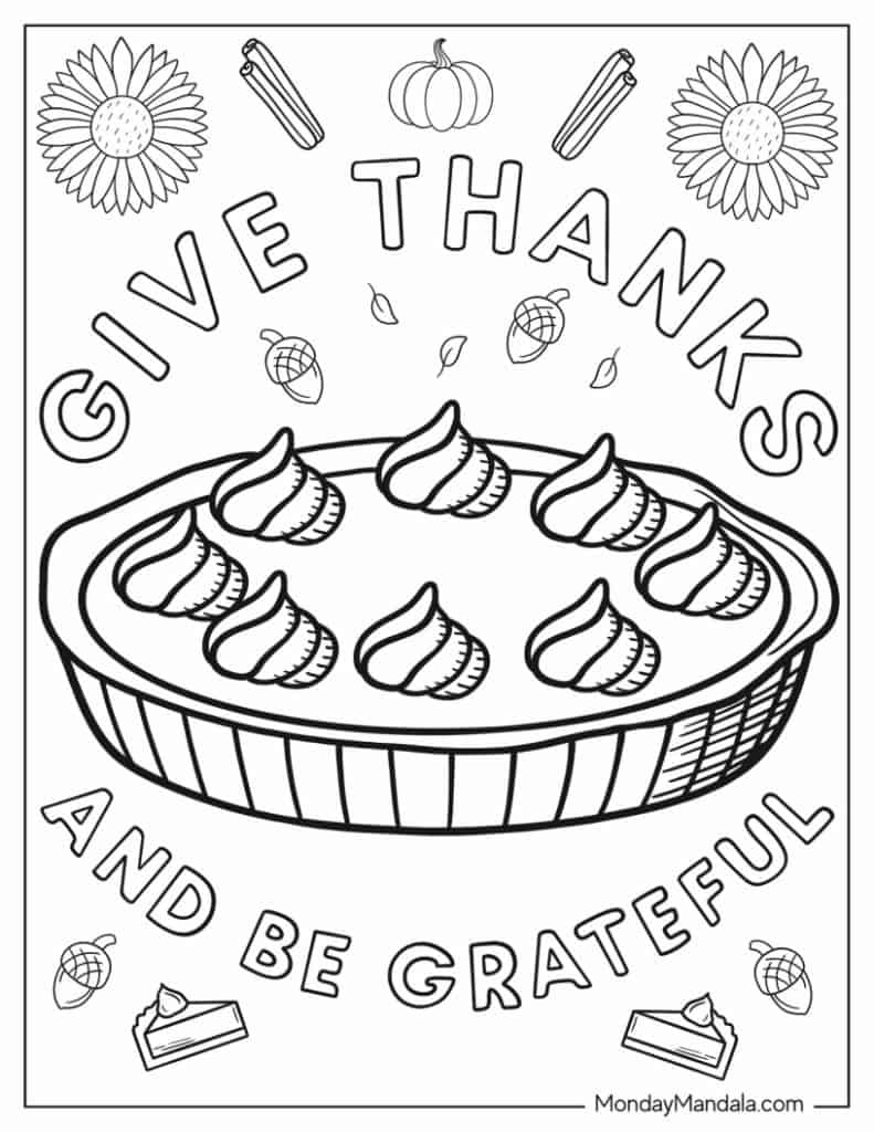 67 Thanksgiving Coloring Pages (Free Pdf Printables) with Free Printable Thanksgiving Food Coloring Pages