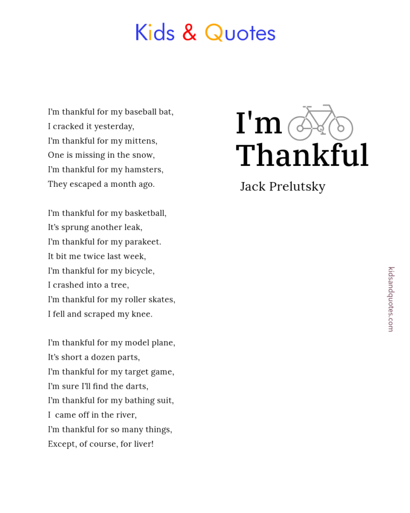 7 Beautiful Thanksgiving Poems For Kids That Are Printable &amp;amp; Free throughout Jack Prelutsky Poems Thanksgiving