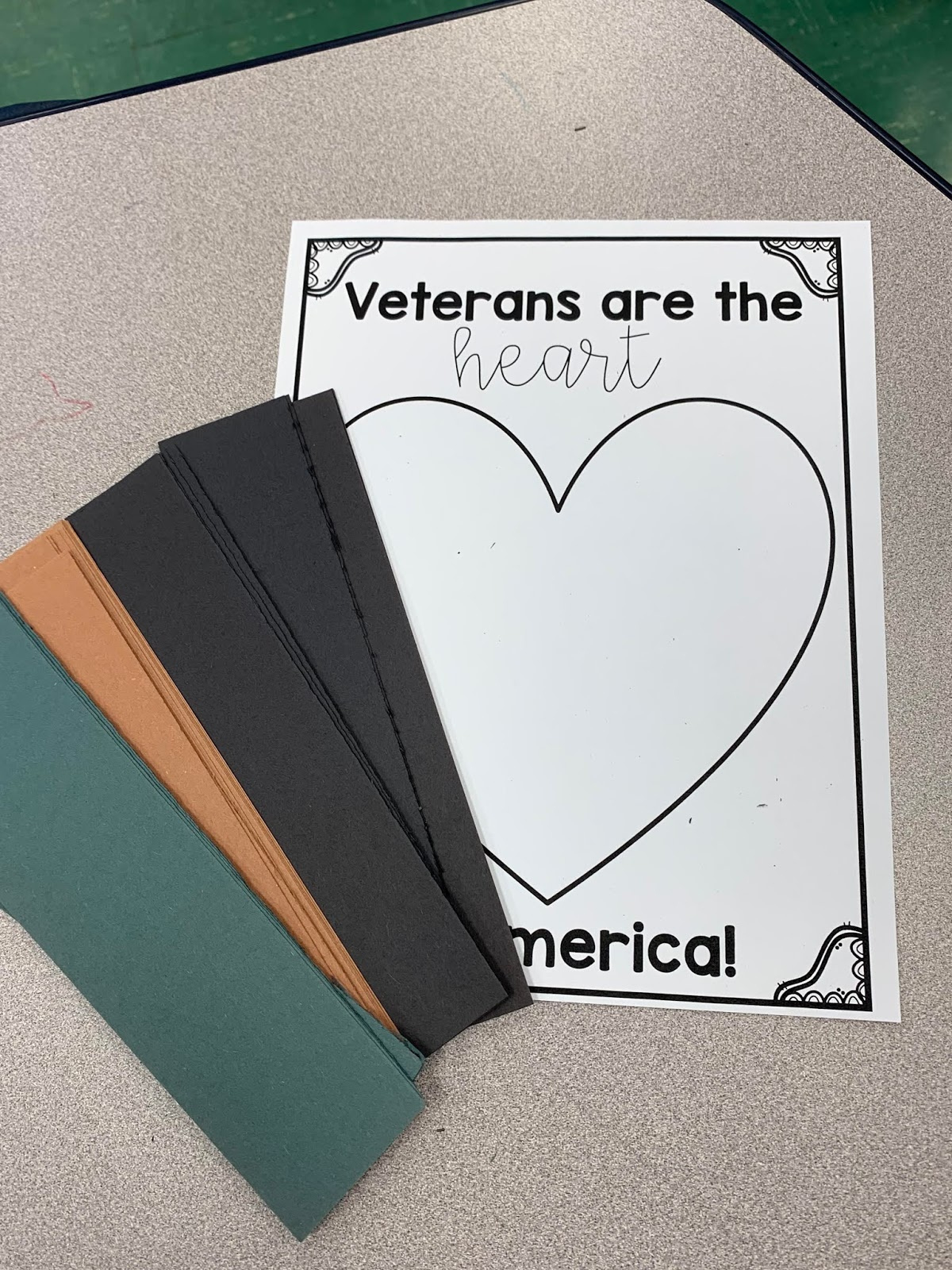 A Classroom On Cloud Nine: Veterans Are The Heart Of America pertaining to Veterans Are The Heart Of America Printable