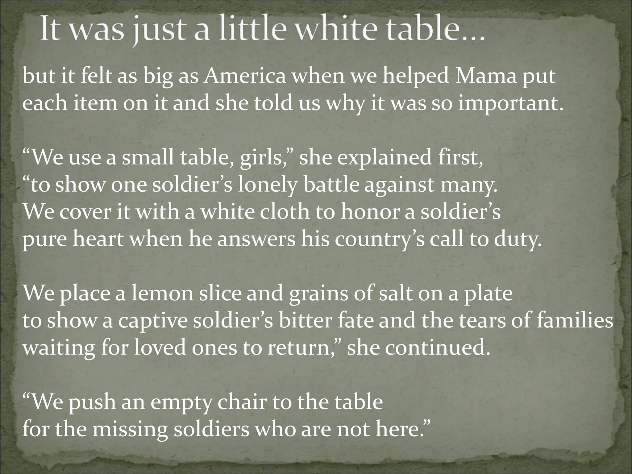 America&amp;#039;S White Table Veterans Day 2023 (1).Pdf with regard to Veterans Day White Table Poem