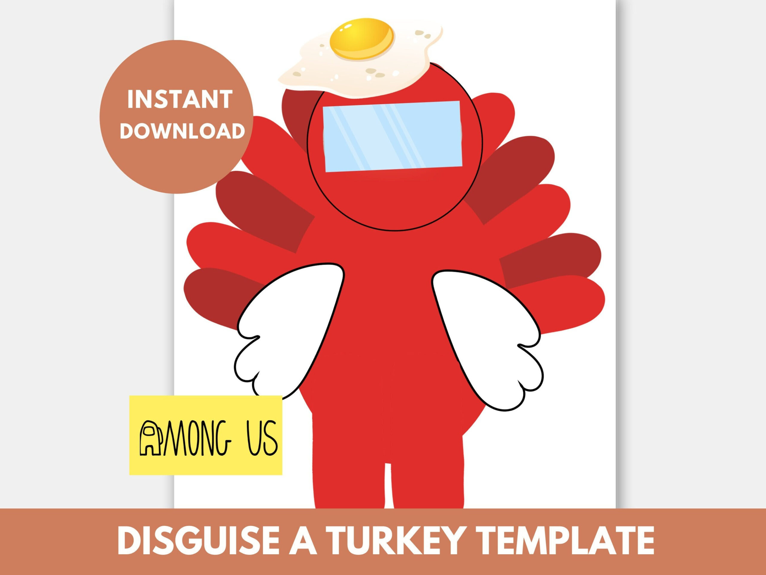 Among Us Turkey Disguise Project Printable | Disguise A Turkey inside Among Us Turkey Disguise Printable