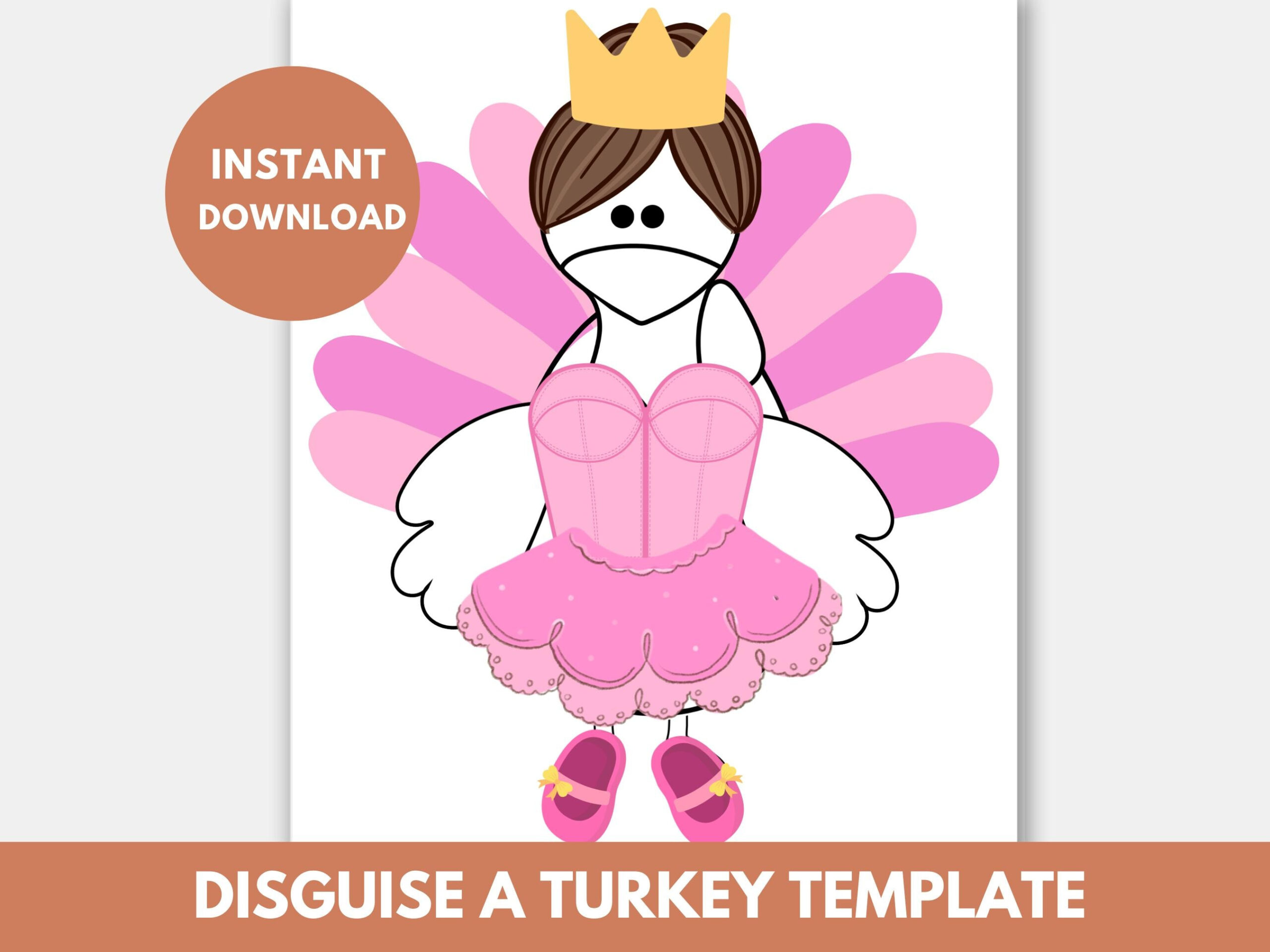 Ballerina Turkey Disguise Template Printable Disguise A Turkey In pertaining to Ballerina Turkey Disguise Printable