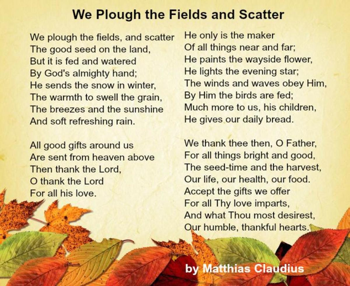 Best Thanksgiving Poems - Hubpages with Thanksgiving Poems By Famous Poets