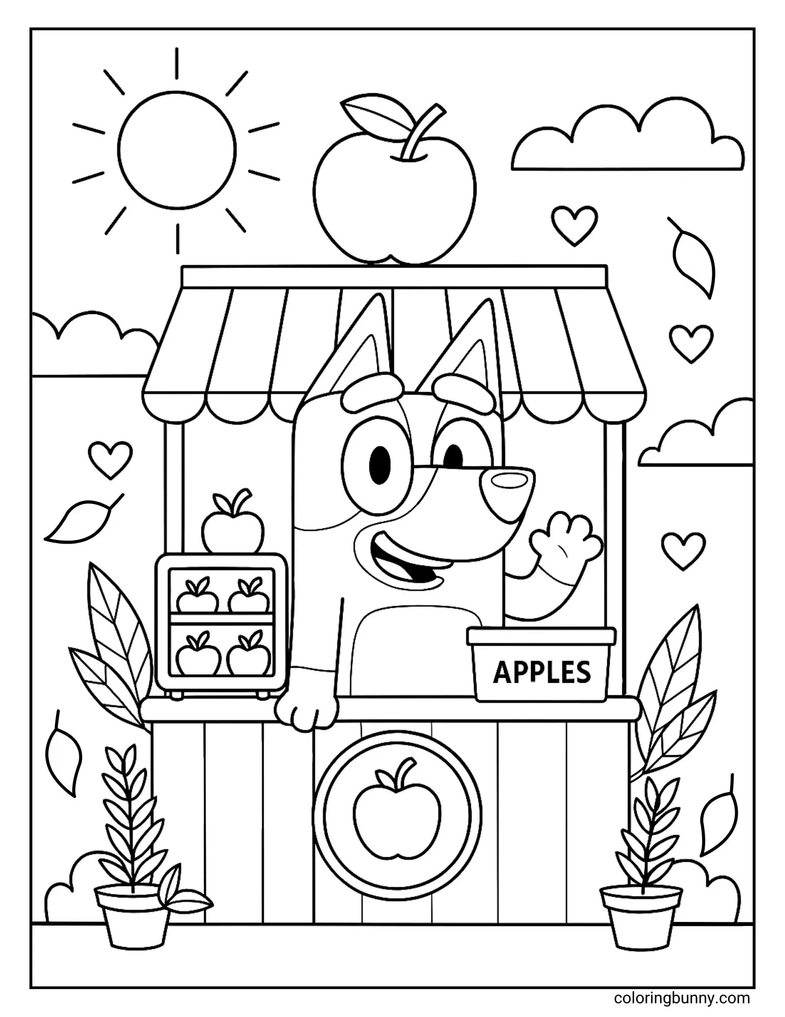 Bluey Fall Coloring Pages (19 Free Printable Pdfs) within Bluey Thanksgiving Coloring Pages Printable