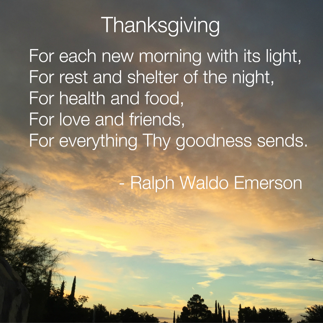 Bookscharlene Tess: Thanksgiving Prayer throughout Emerson Thanksgiving Poem