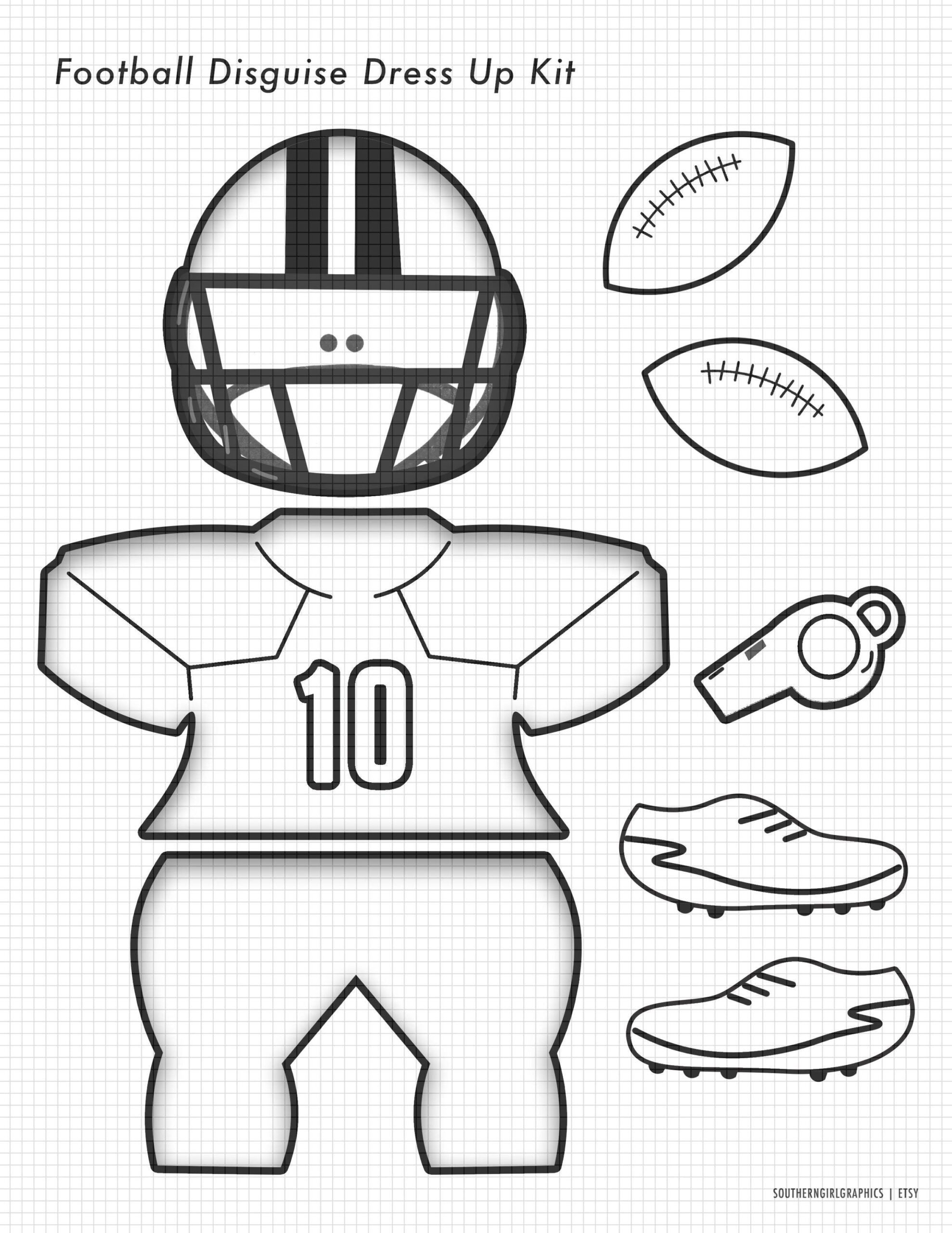 Coloring Football Turkey Disguise Clip Art - Football Turkey regarding Football Turkey Disguise Printable