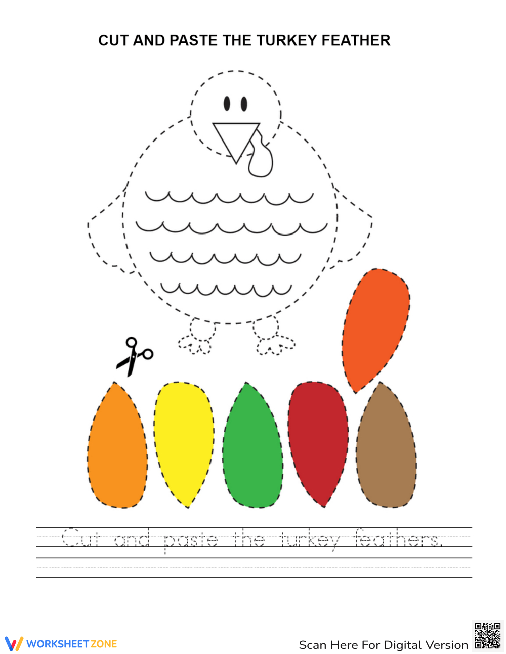 Cut And Paste Thanksgiving Worksheets Worksheets within Cut and Paste Thanksgiving Worksheets